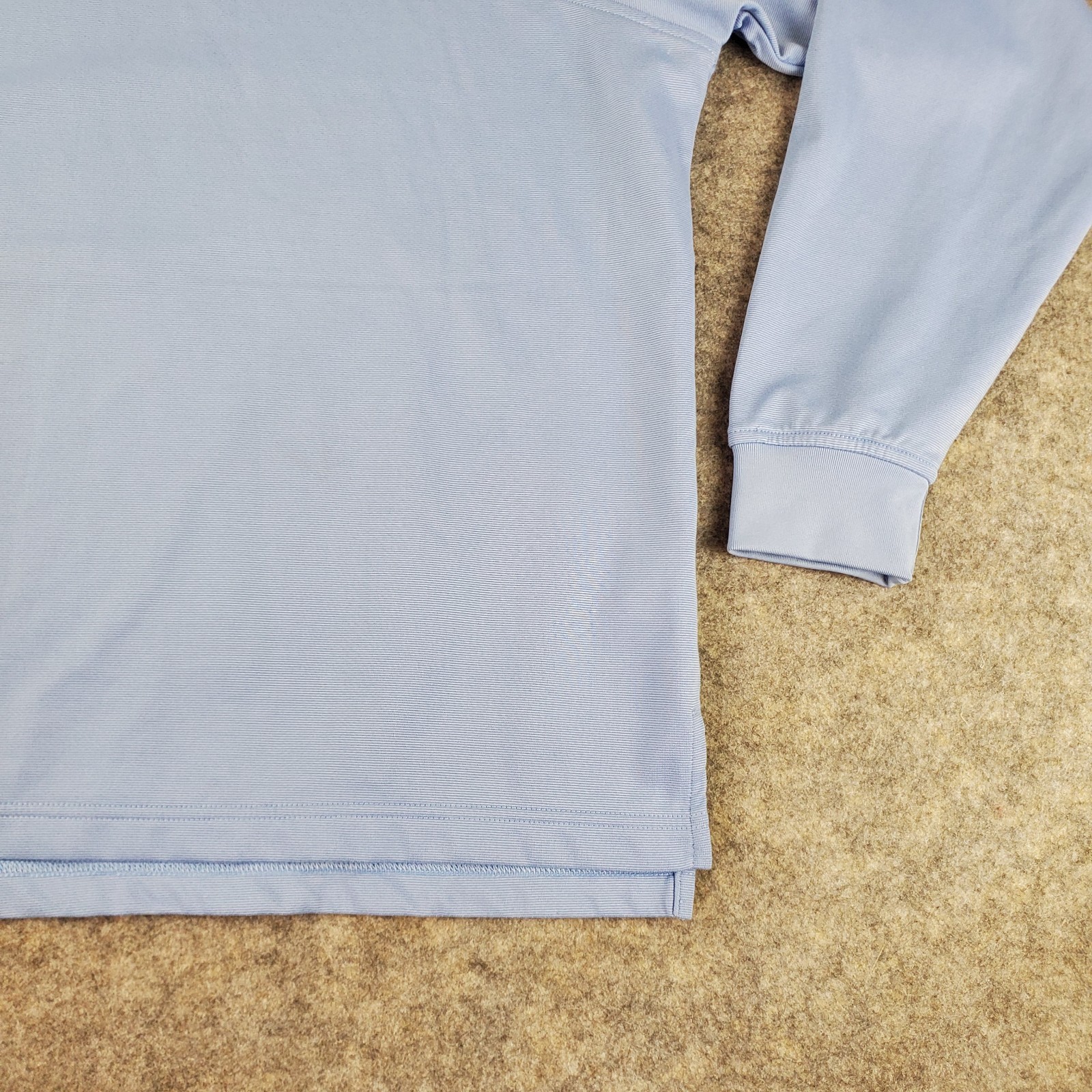 Foot Joy Shirt Mens Medium Blue High Neck Long Sleeve Logo Stretch Pullover gallery