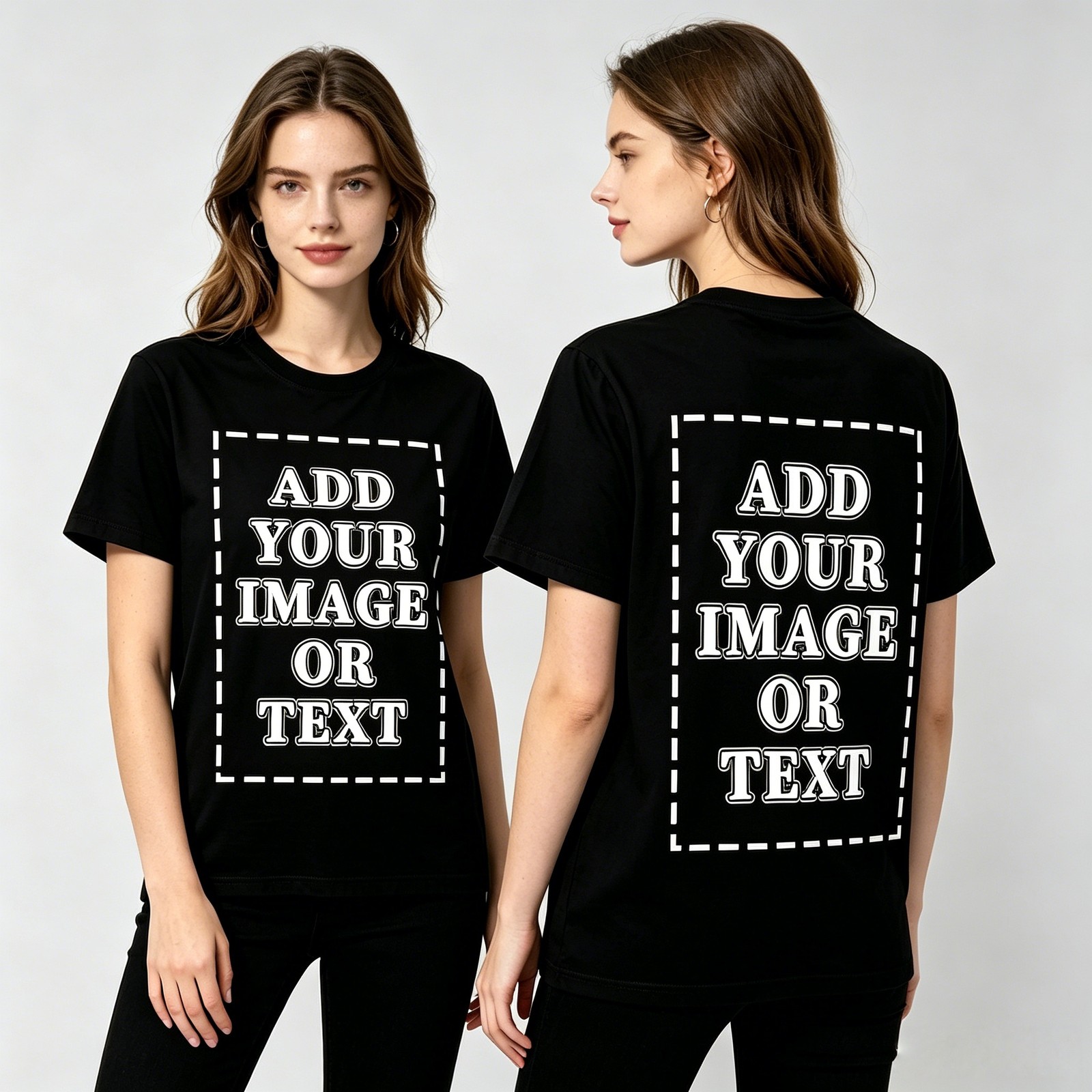 Dog Mom Travel Personalized Custom Name Breed Print Cotton T-Shirt gallery