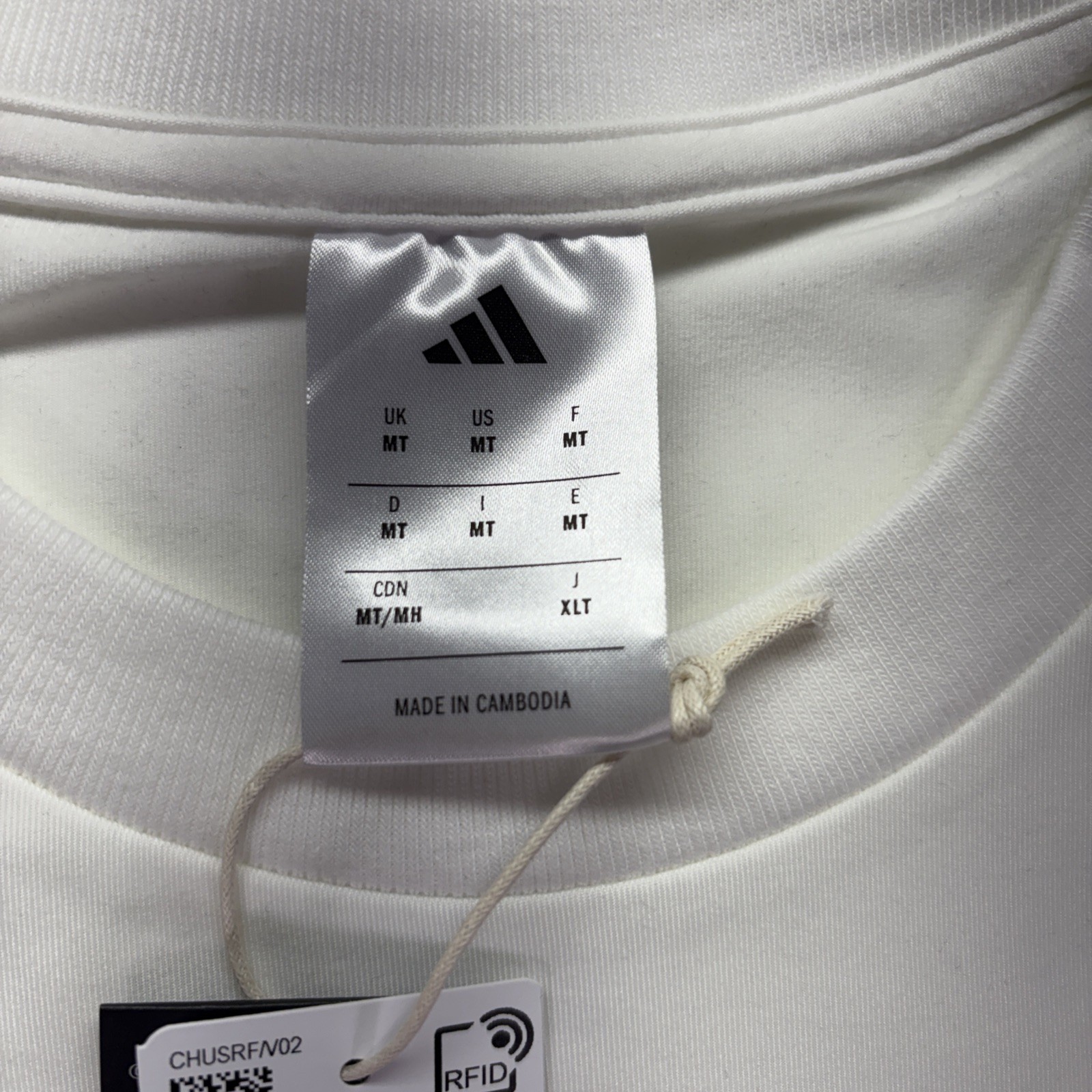 Adidas ZNE T Shirt Men’s Size Medium Tall White Short Sleeve New gallery