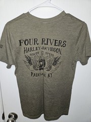 Harley-Davidson Men’s Precisely Poly-Blend Short Sleeve T-Shirt, Military Green