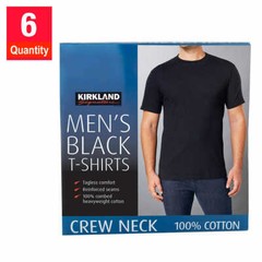 6 or 1 Quantity Tee Man Men Crew Neck Tee T Shirts Half Black White TShirts NEW