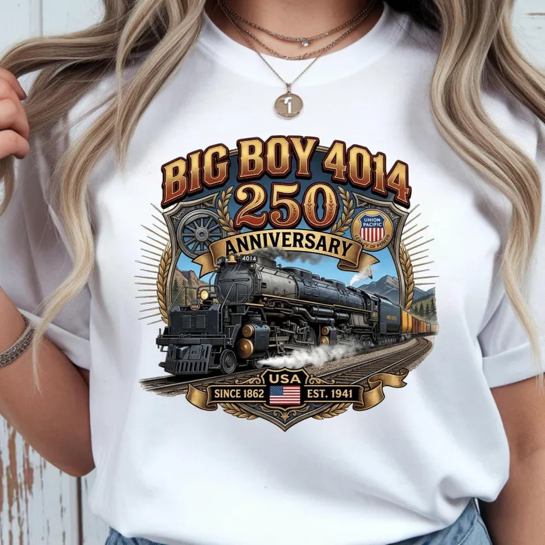 Union Pacific Big Boy 4014 Shirt America 250 Railroad Heritage Tee gallery