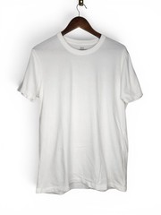 Uniqlo Supima Cotton Crew Neck Short Sleeve Tee in White Size M 404136