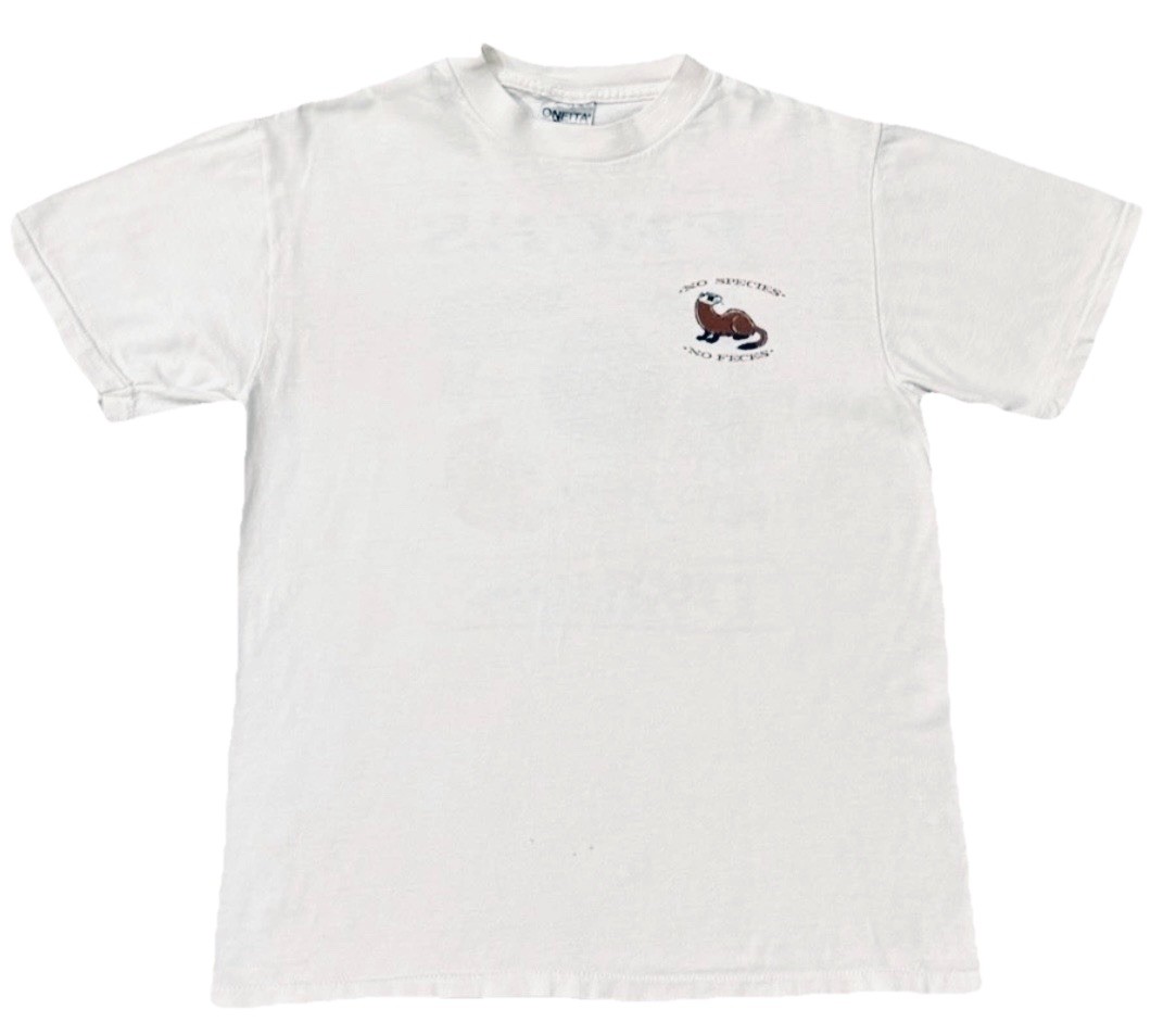 Vintage Endangered Feces Funny T Shirt Single Stitch Ferret Driggs Idaho M gallery