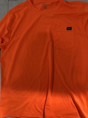 Dickies Performance Long Sleeve Pullover Shirt w/ Pocket Orange Mens XL BNWOT