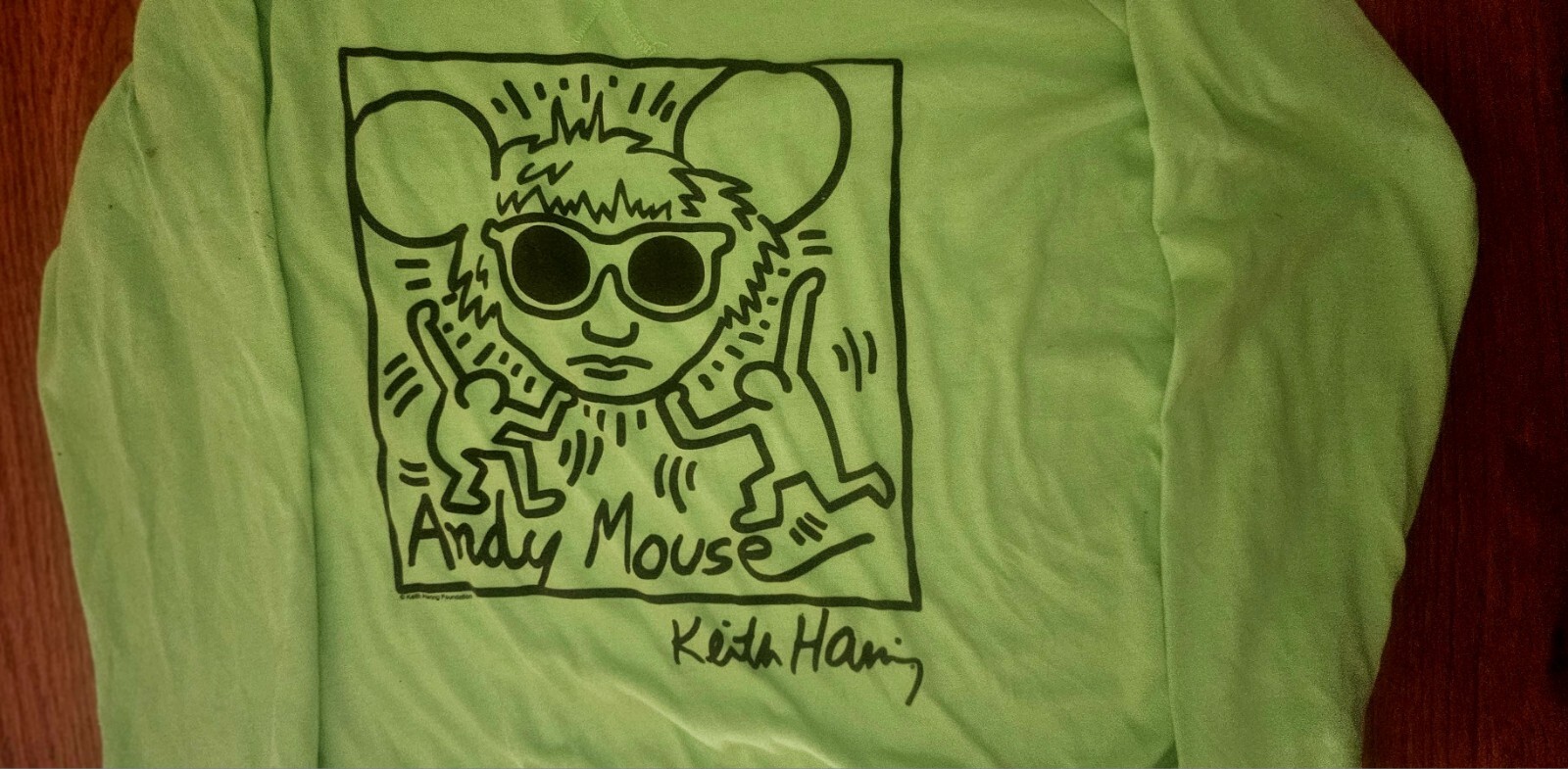 🌈 Vintage Authentic Keith Haring Andy Warhol Pop Art Andy Mouse Shirt Rare!! gallery