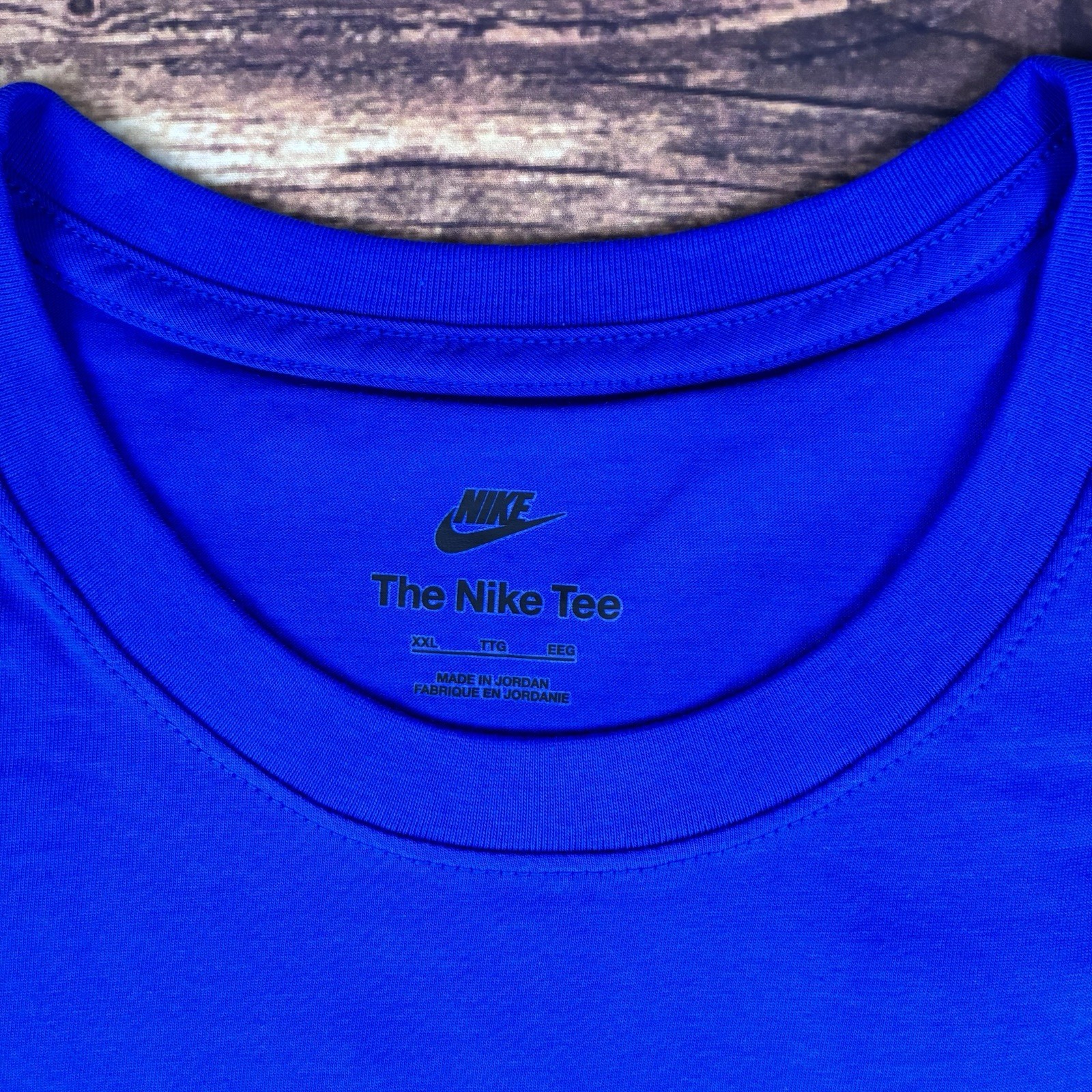 Nike Sportswear Club Tee Mens XXL 2XL Game Royal Blue Cotton Shirt AR4997-480 gallery