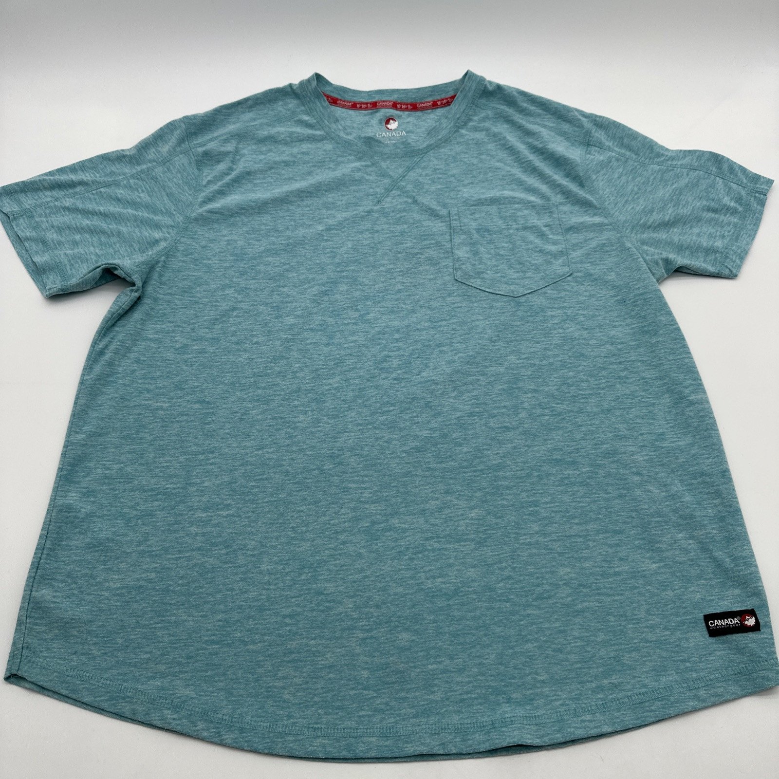 Canada Weather Gear T-shirt Men Large Blue Pocket Logo …#23293 gallery