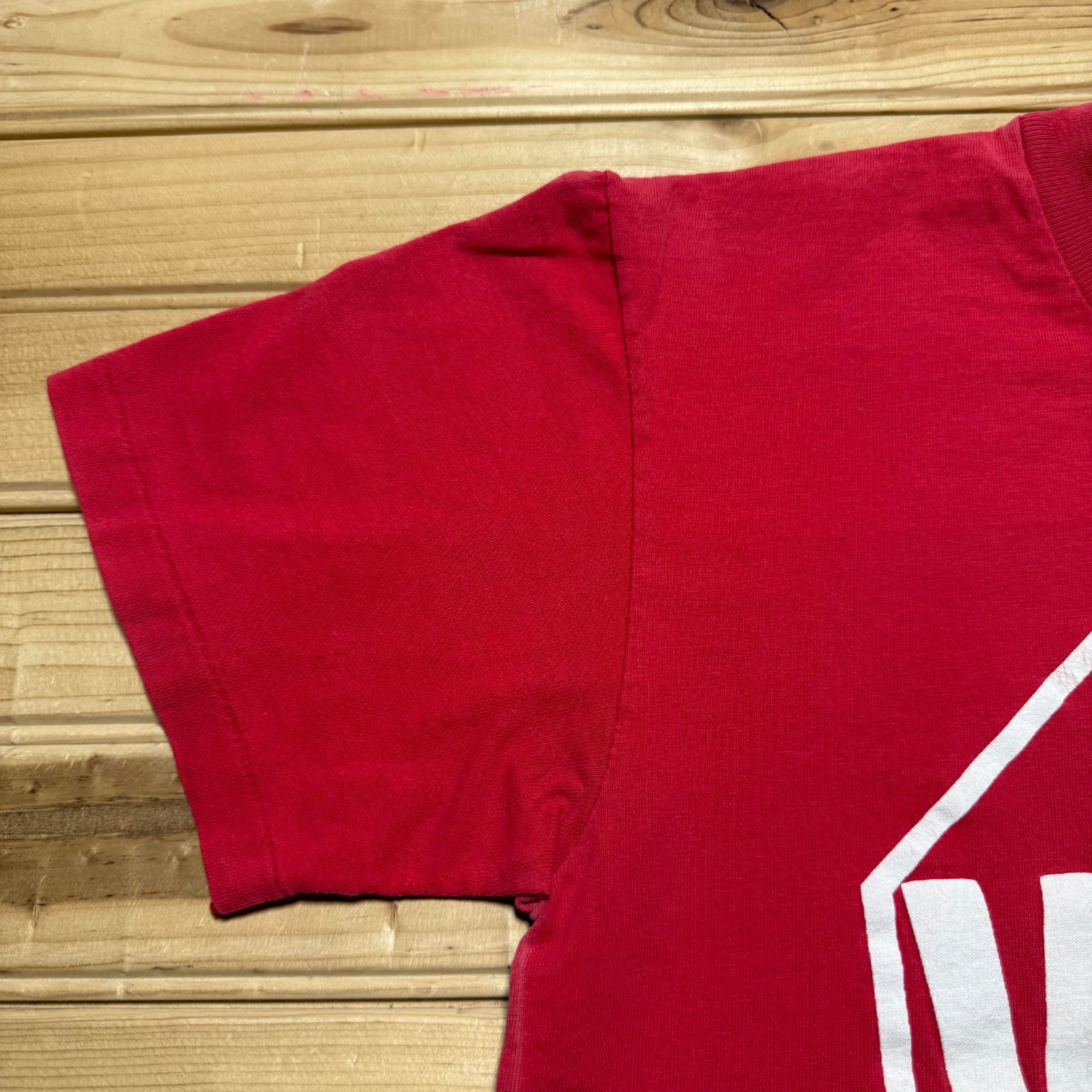 Vintage 80s WHOA Stop Sign Funny Slogan Humorous Graphic T-Shirt USA - Medium gallery