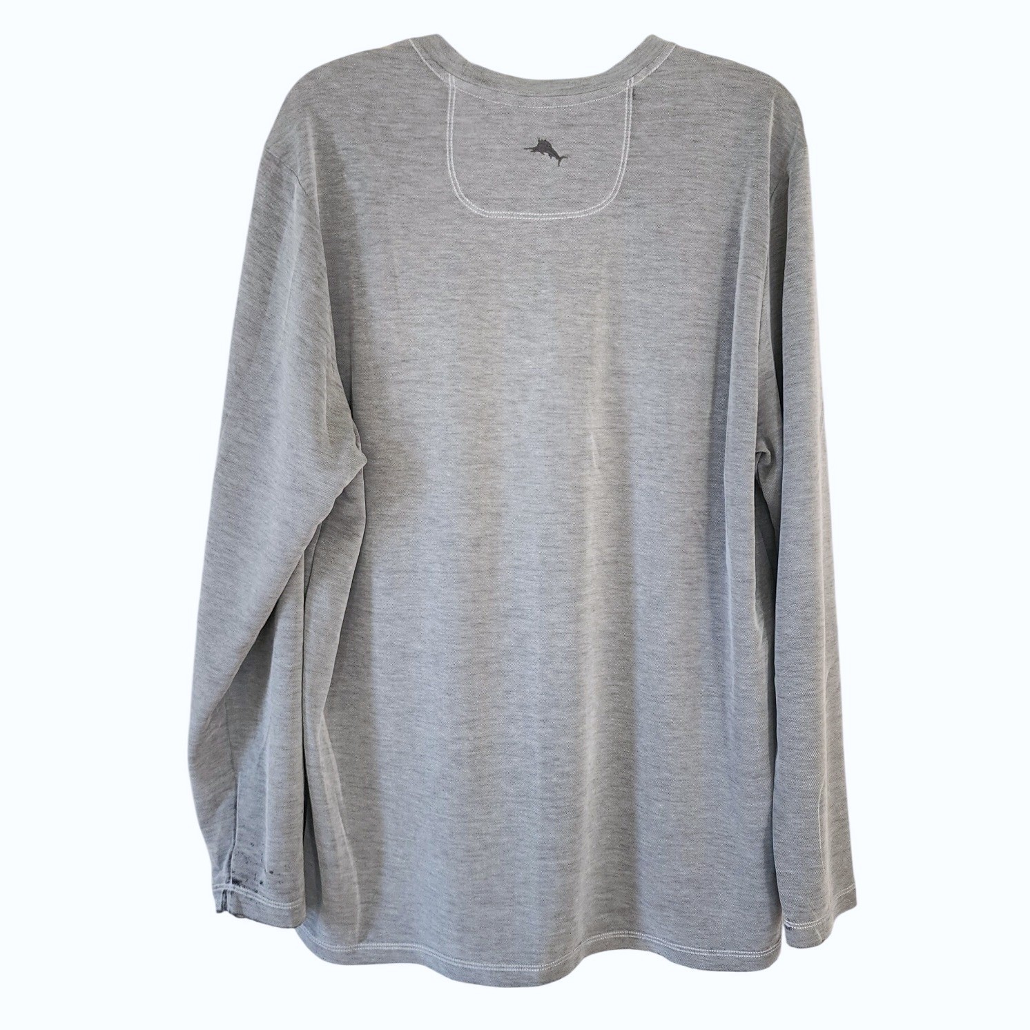 Tommy Bahama Mens Long Sleeve T Shirt Gray Size L G Tencel Polyester Casual gallery
