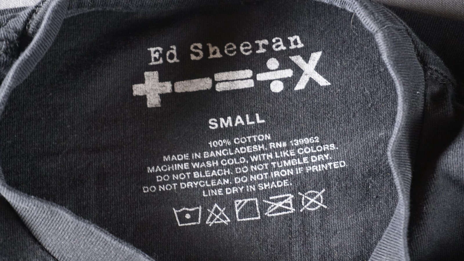 Ed Sheeran Shirt Mens Small Mathematics Tour Inglewood SoFi Stadium LA Exclusive gallery