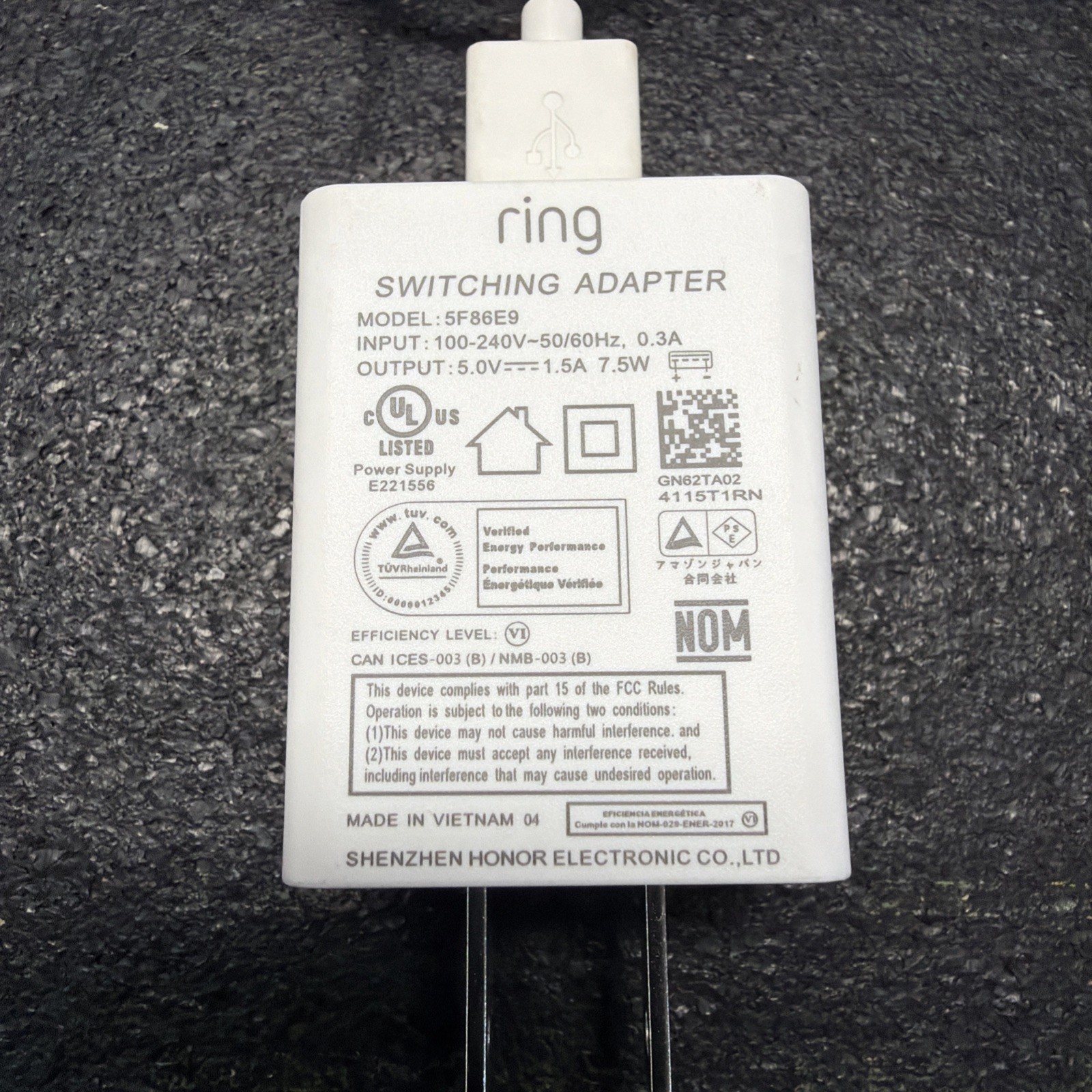 Ring Switching Adapter with Cable – Model 5F86E9 – USED