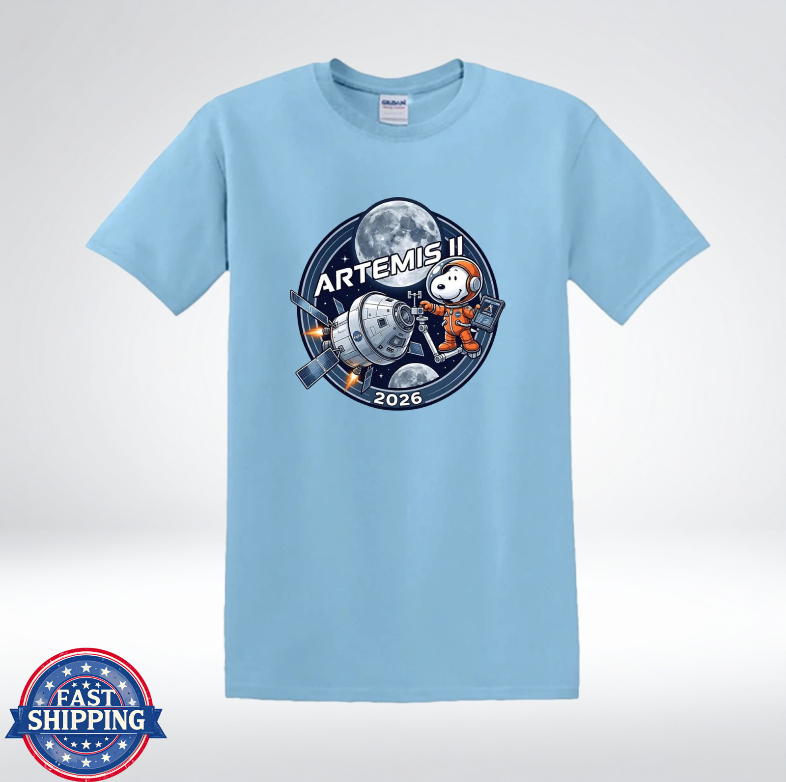 Dog Astronaut Shirt Artemis II 2026 Space Mission Graphic T-Shirt gallery