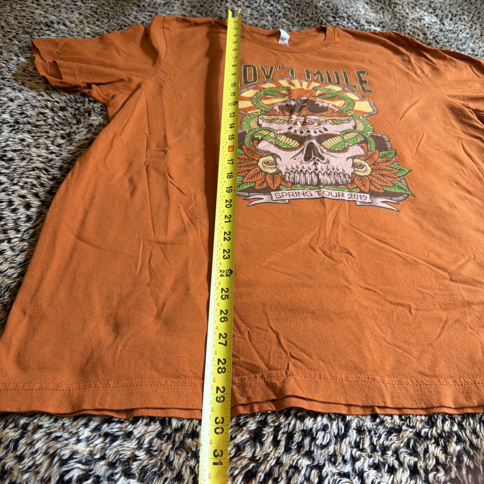 GOV’T MULE 2019 Spring Tour 2XL shirt psychedelic skull snake design RARE TEE gallery