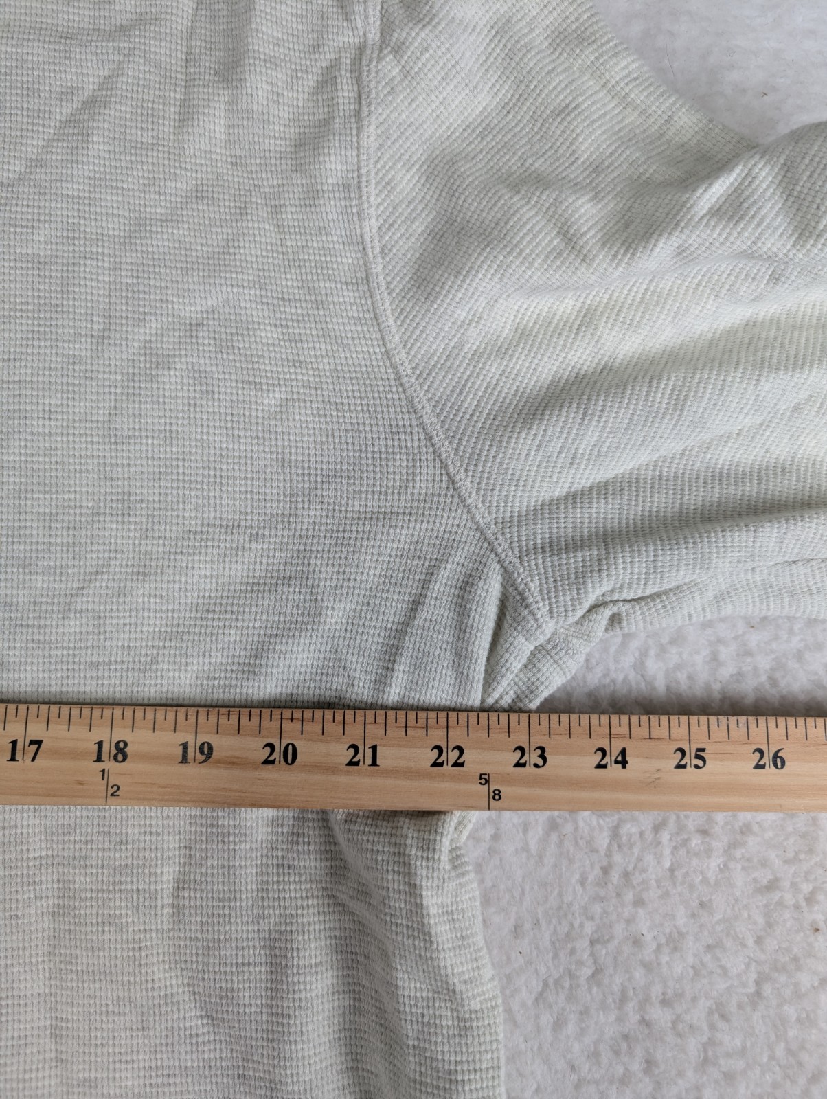 POLO RALPH LAUREN Waffle Knit Crewneck Pull-On Thermal White Shirt Men's 2XL gallery