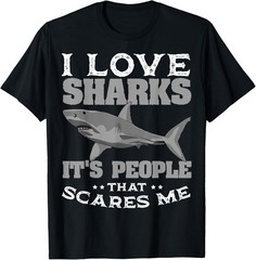 Great White Shark Largest Predator Fish Ocean Biologists T-Shirt