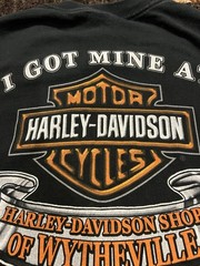 🔥VINTAGE HARLEY DAVIDSON MOTORCYCLES T-SHIRT SMALL PUMPING IRON USA MADE