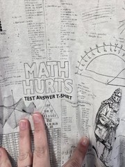 Vintage Y2K Hanes Math Equations All Over Print Shirt Large