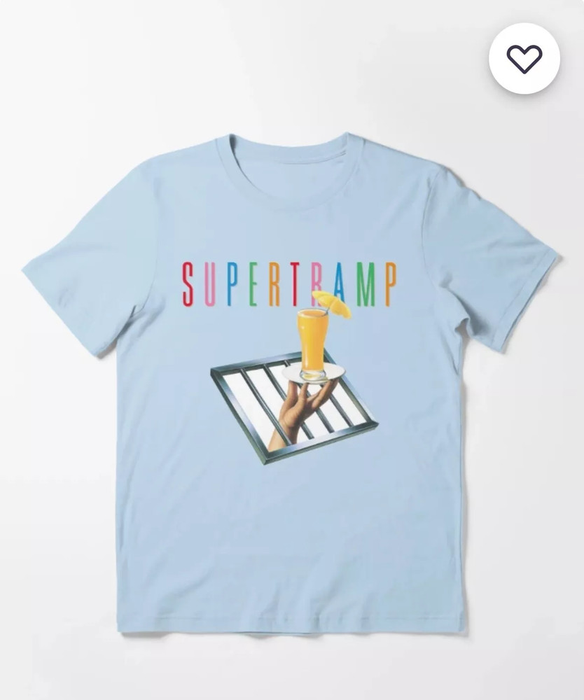 SUPERTRAMP Band Breakfast Light Blue T Shirt Full Size S-5XL