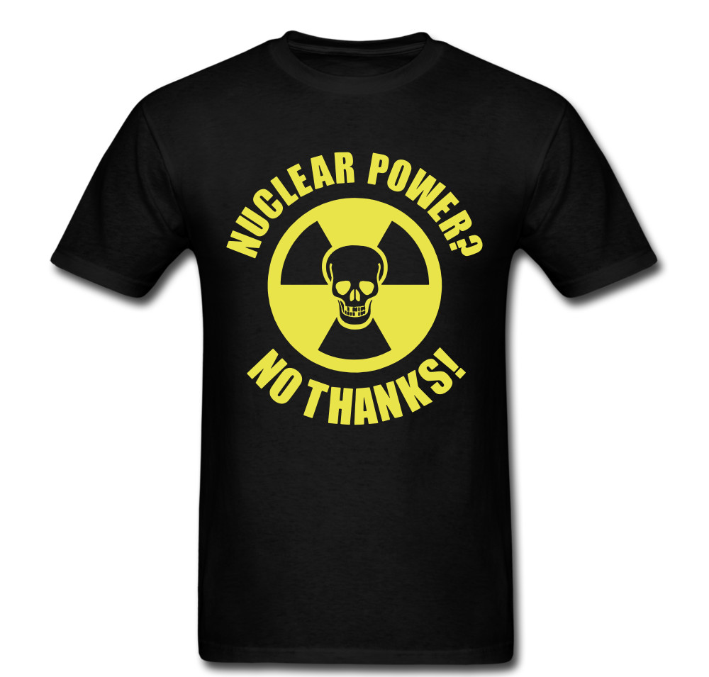 Nuclear power no thanks skull warning energy chemicals T shirt tee Unisex