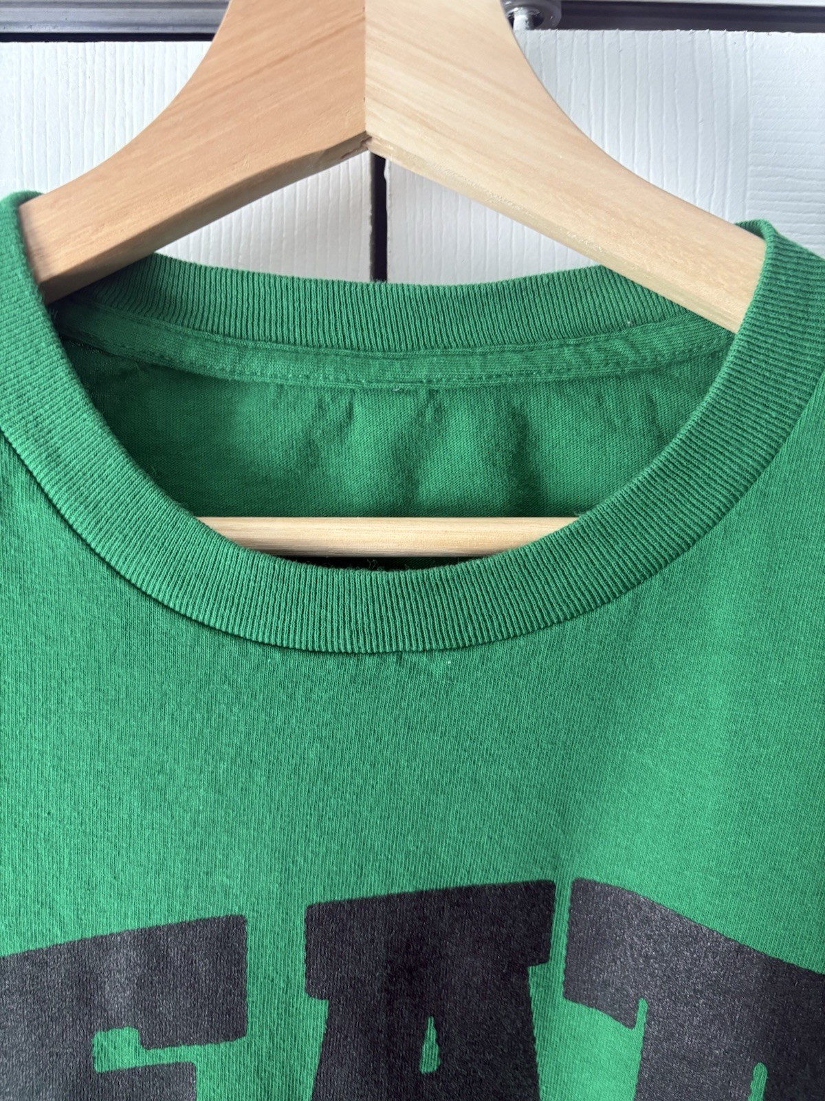 Death Proof Graphic Print Green Crew Neck Short Sleeve T-Shirt Men’s Size L gallery