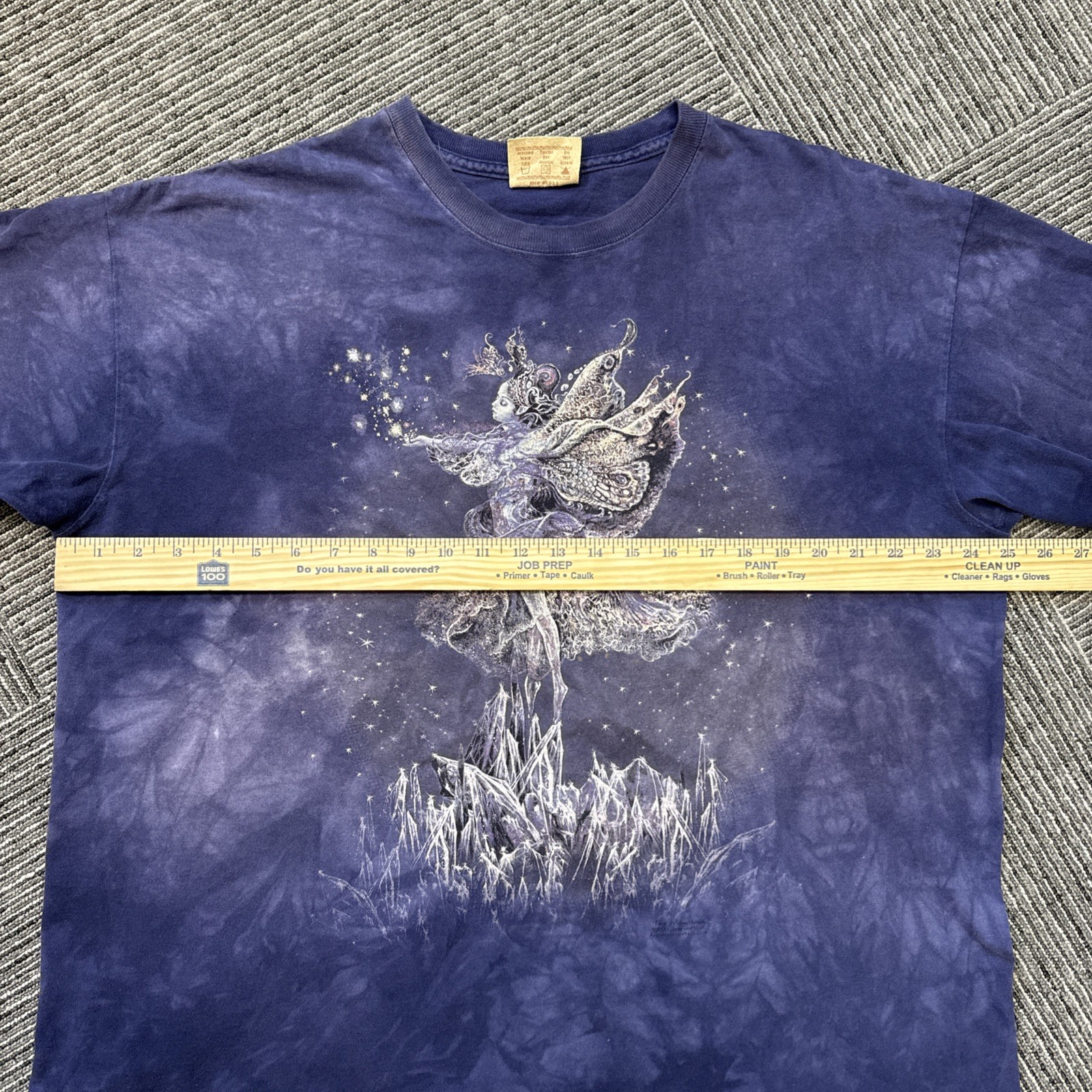 Vtg Y2K The Mountain Tie Dye T-shirt XLarge Purple Pixie Fairy Graphic gallery