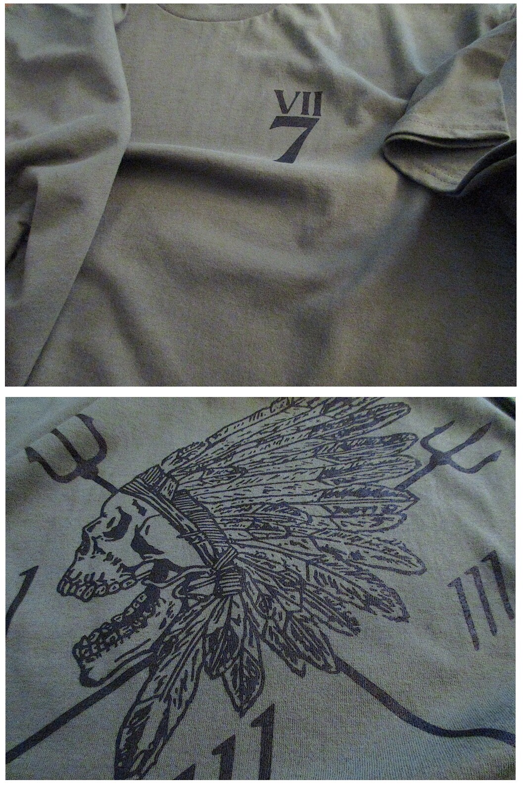 Navy SEAL/s Seal Team 7 Tribe T-Shirt LARGE Silk-Screened