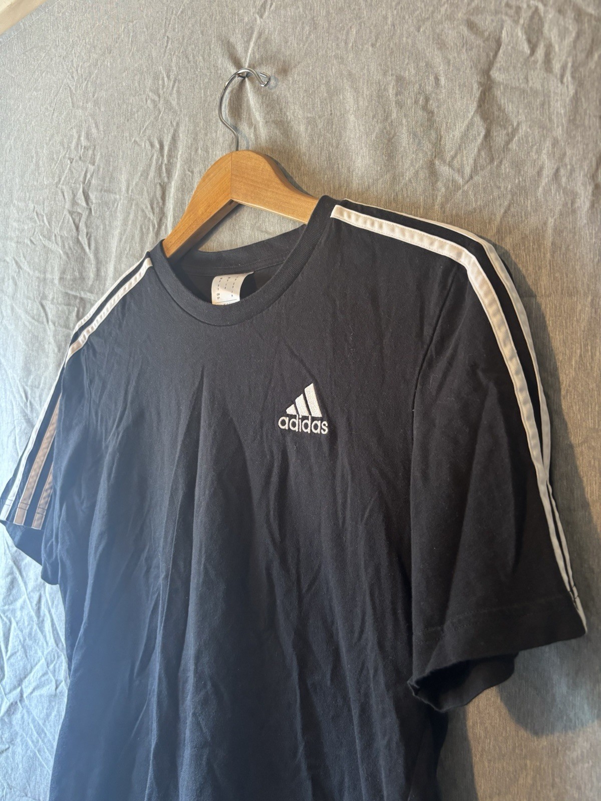 adidas Originals 3-Stripes Tee Black Men's S T-Shirt gallery
