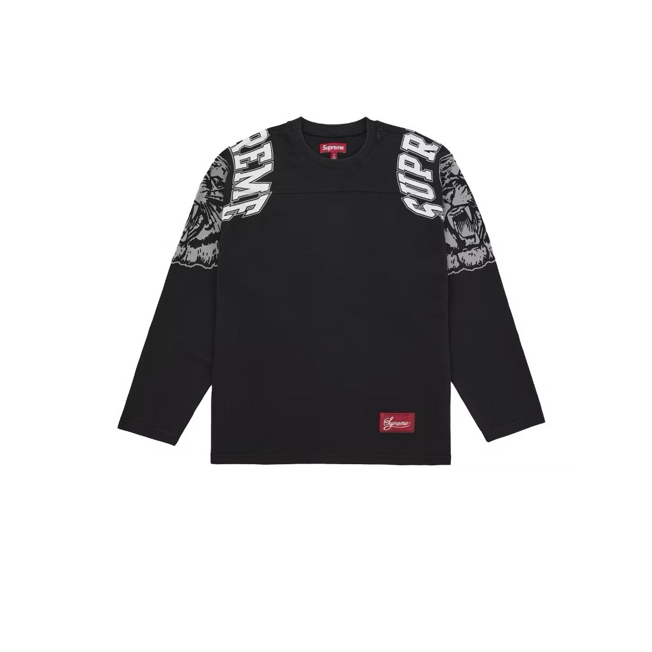 In-Hand Supreme Mascot L/S Football Top Black Size: XXL gallery