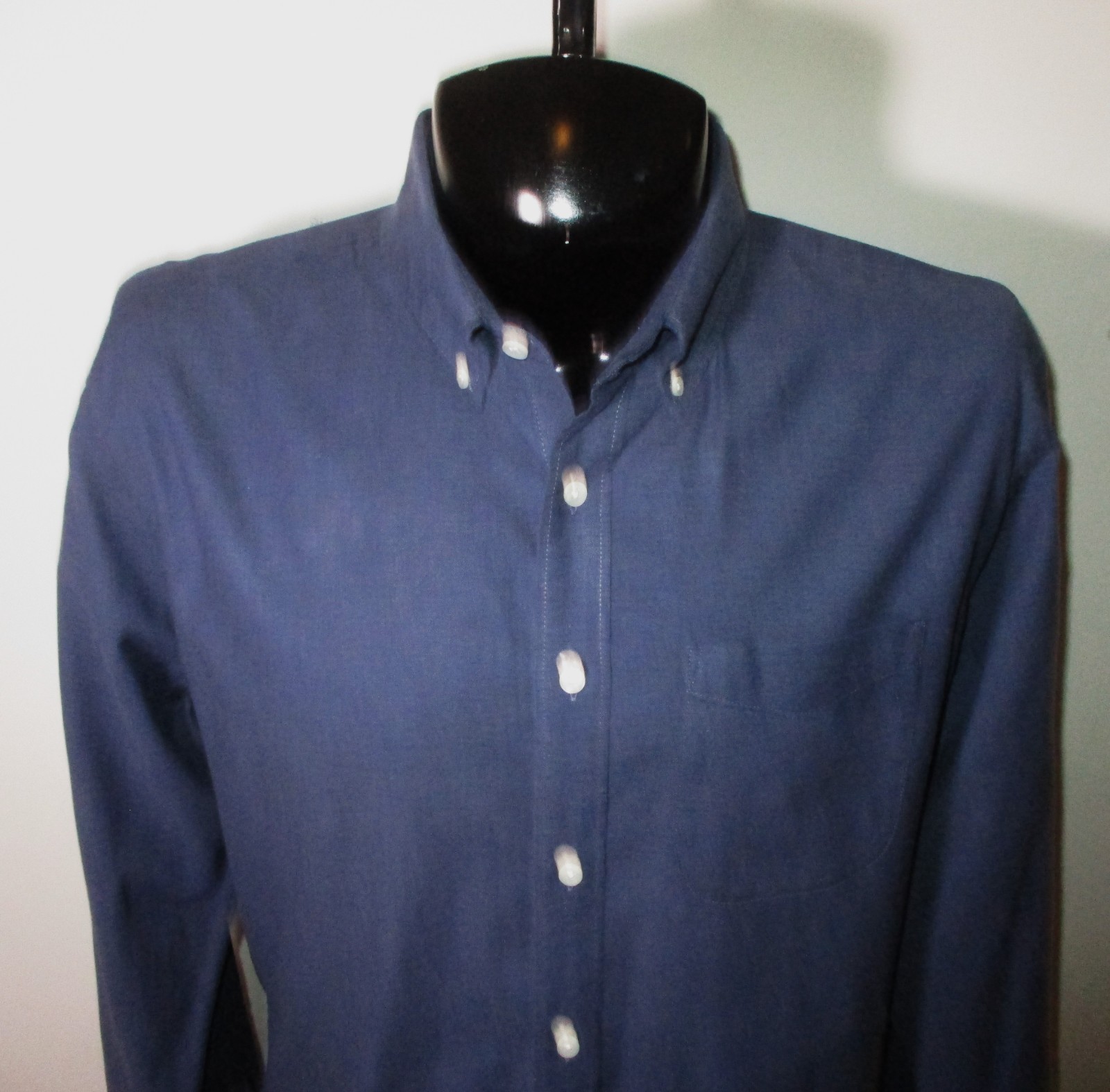 FAHERTY Blue Long Sleeve "Oxford" Shirt Men's Size XL gallery