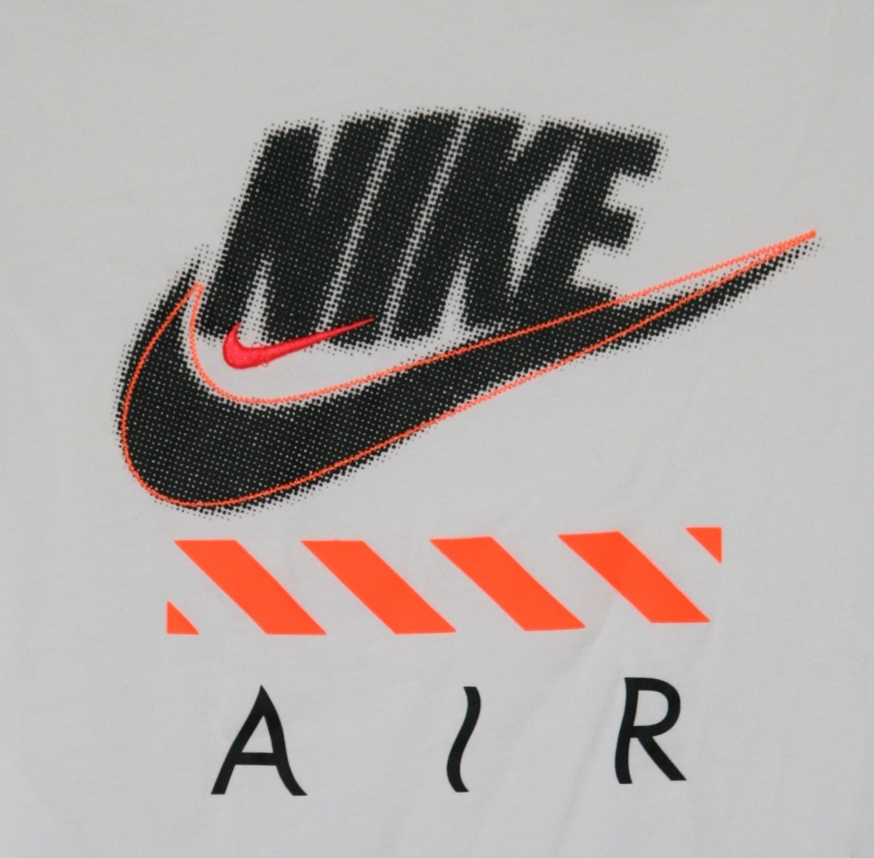 Nike Air Graphic Tee Shirt White Black Orange Size Small 100% Cotton ShortSleeve gallery