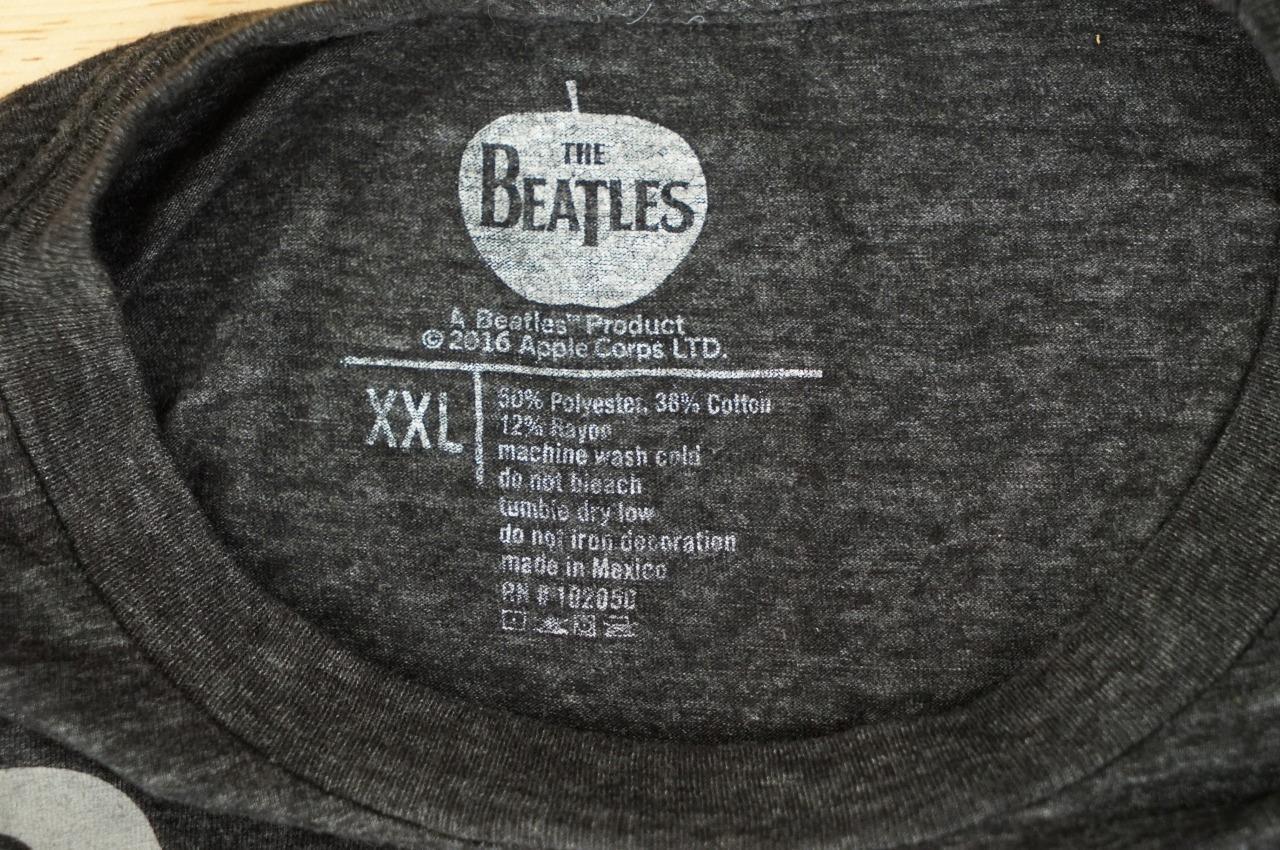 Beatles Label Tshirt 2016 Unisex 2XL Poly/Cotton Blend Black Abbey Road Scene gallery