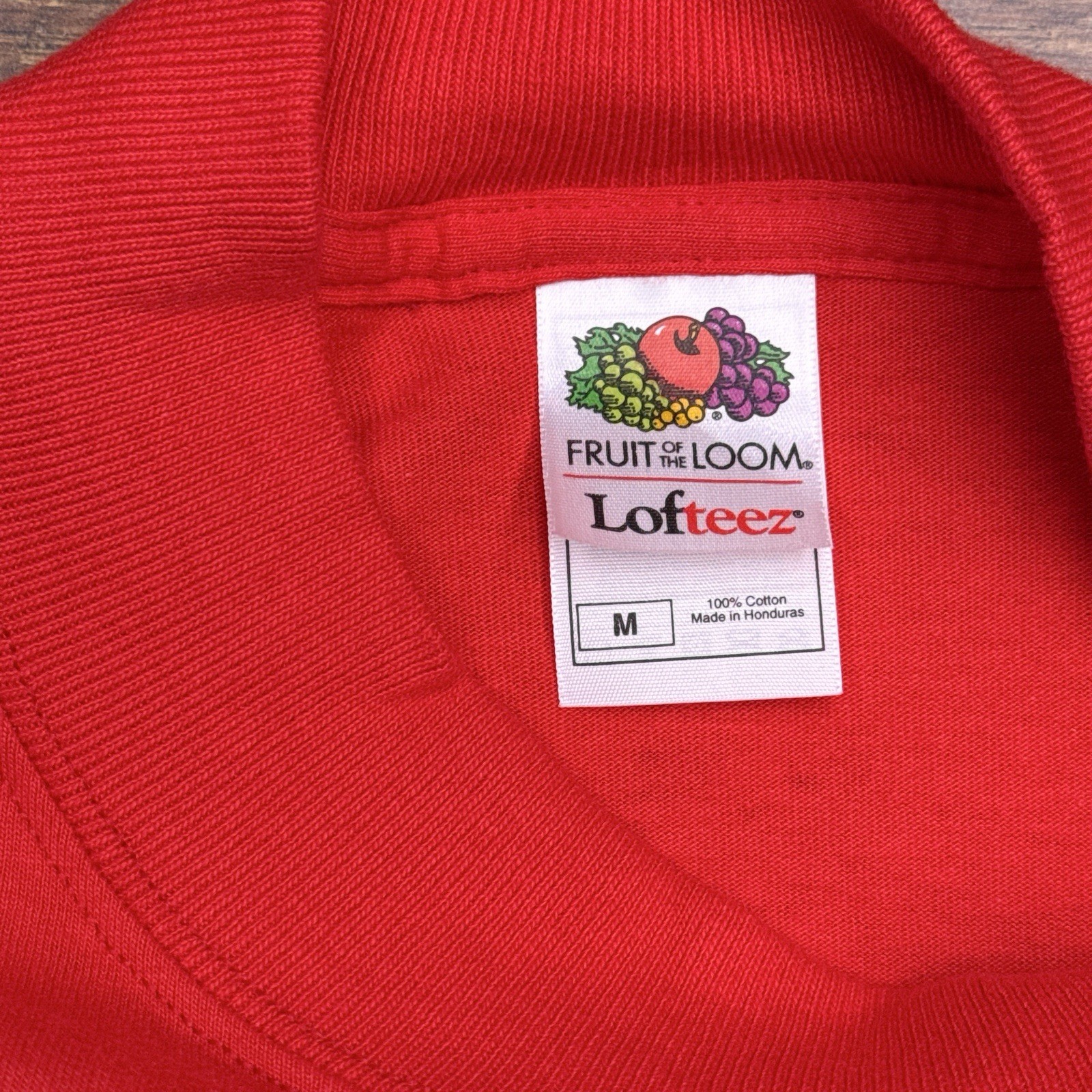 Vintage Fruit Of The Loom Mock Neck Long Sleeve Tee Shirt Mens Medium FOTL New gallery