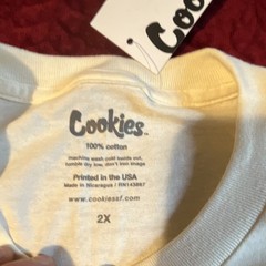 Cookies Get Cooked SS Tee Cream 2X Graphic Print Crew Neck T-Shirt CM241TSP04
