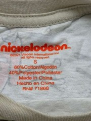 Nickelodeon Hey Arnold! All Over Print Graphic T-Shirt Mens Size S Heather Tan