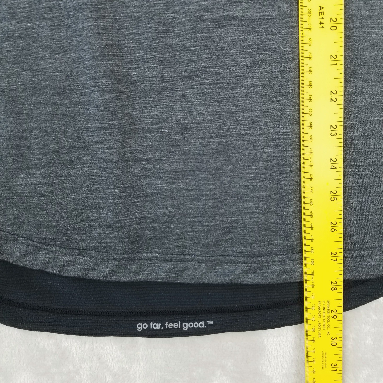Smartwool Active Ultralite T Shirt Mens M Gray Black Merino Wool Performance gallery
