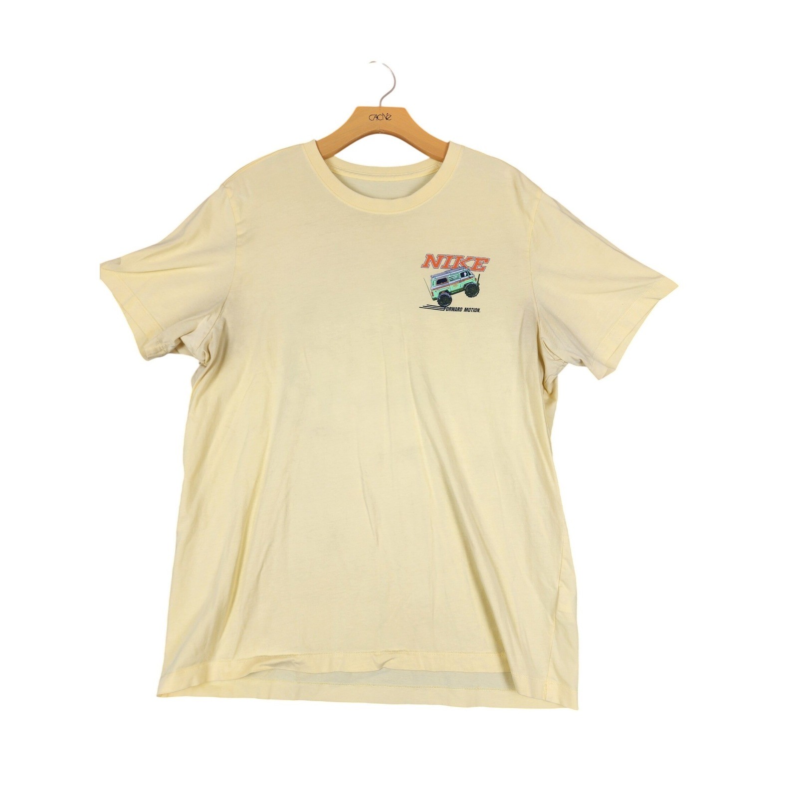 Nike Sole Rally 500 Graphic Tee Mens Large Pale Yellow Monster Van T-Shirt L gallery