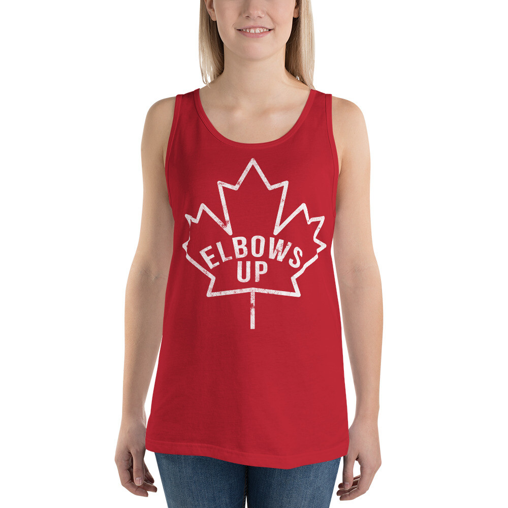 Canada Elbows Up Never 51 Tank Top, Canadian Pride Unisex Bella+Canvas Tank gallery