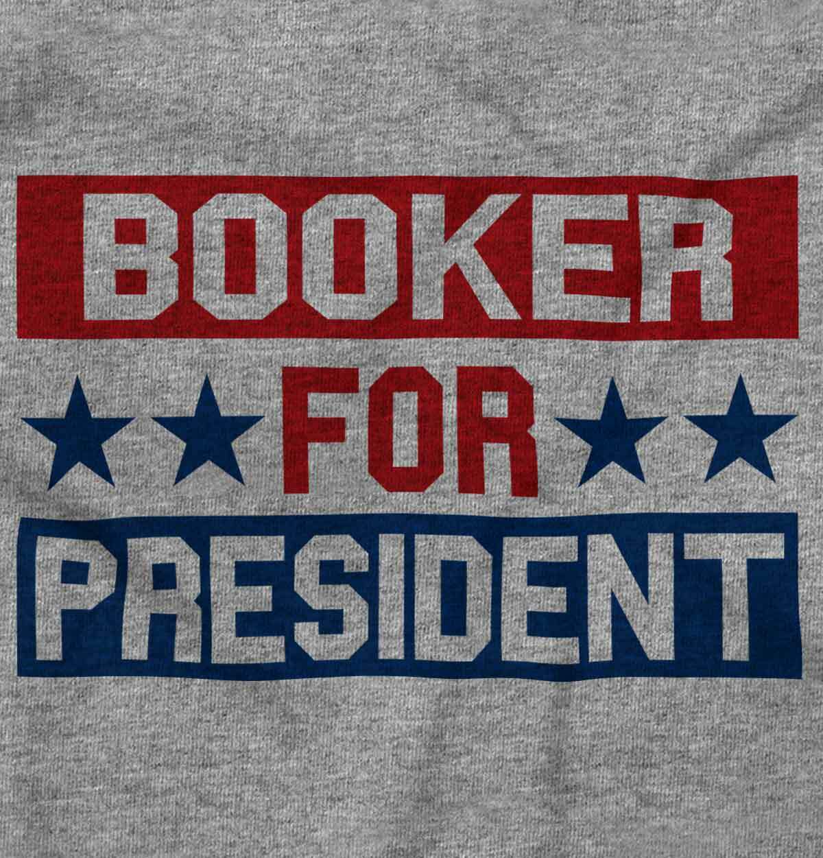 Cory Booker For President Political Voting Adult Short Sleeve Crewneck Tee gallery