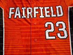 NWOT Russell Athletic buttoned jersey, nylon blend, men’s M, L, Fairfield