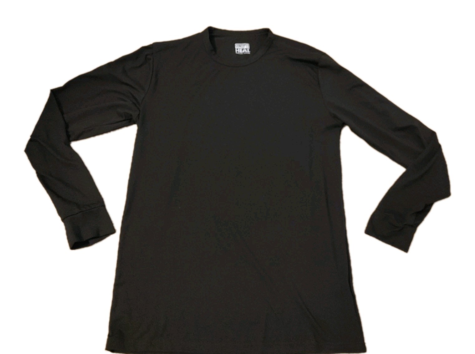 32 Degrees Heat Long Sleeve Shirt Mens S Black Crew Neck Lightweight Thermal Tee gallery