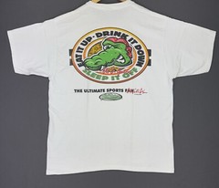 Vintage Y2K Tail Gators Promo Eat It Up Drink It Down Sleep It Off Ali E Gator