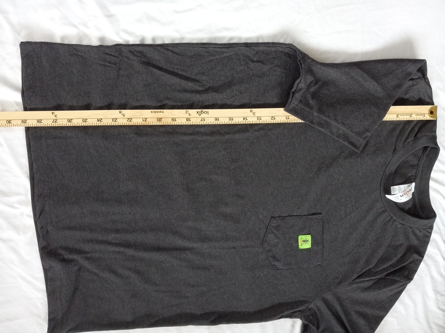 Humants Men's Large Workwear /Outdoor Jersey Pocket Tee Dark Gray heather Cotton gallery