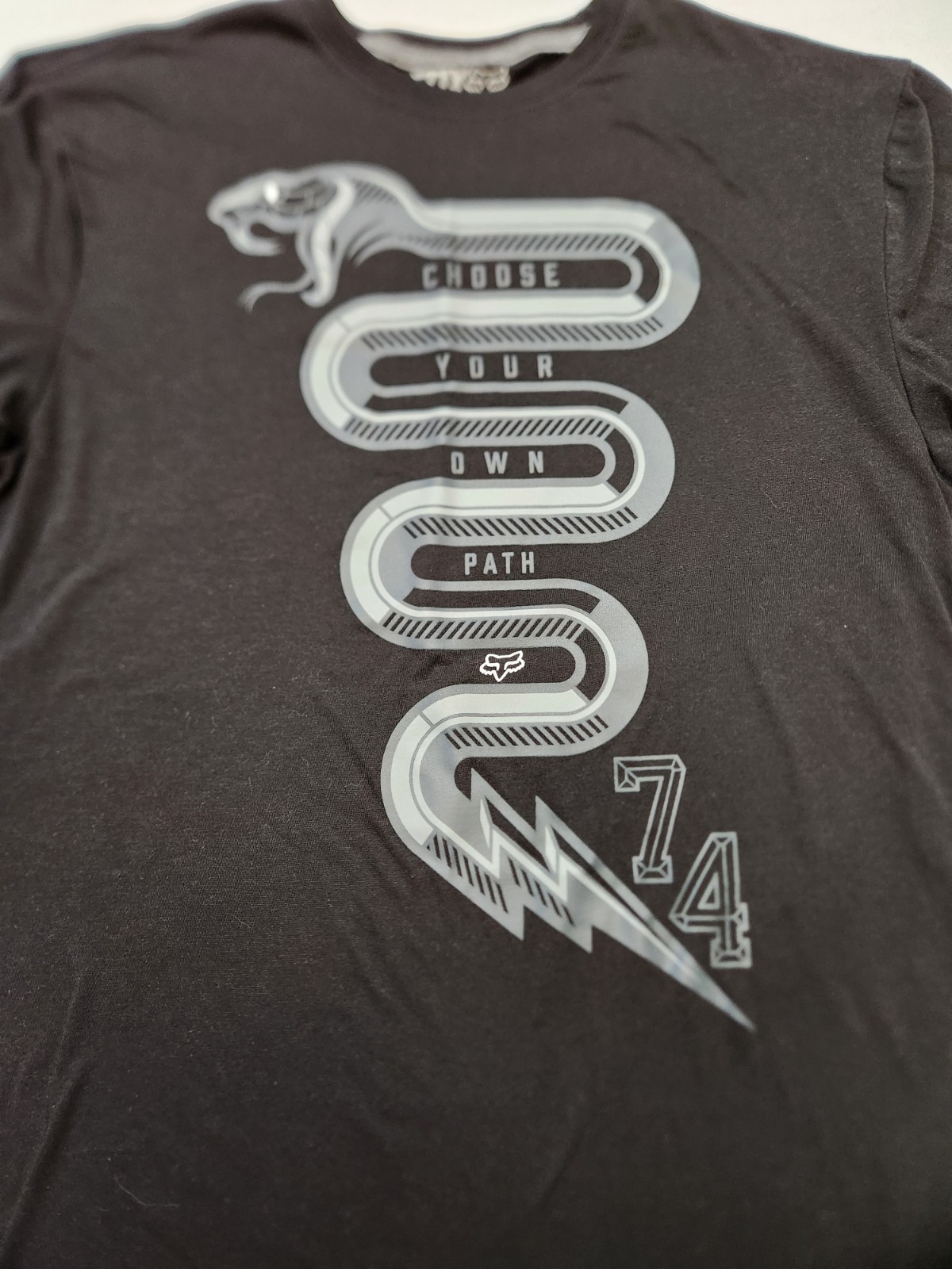 Fox Active Choose Your Own Path Snake Regular Fit Black T-Shirt L