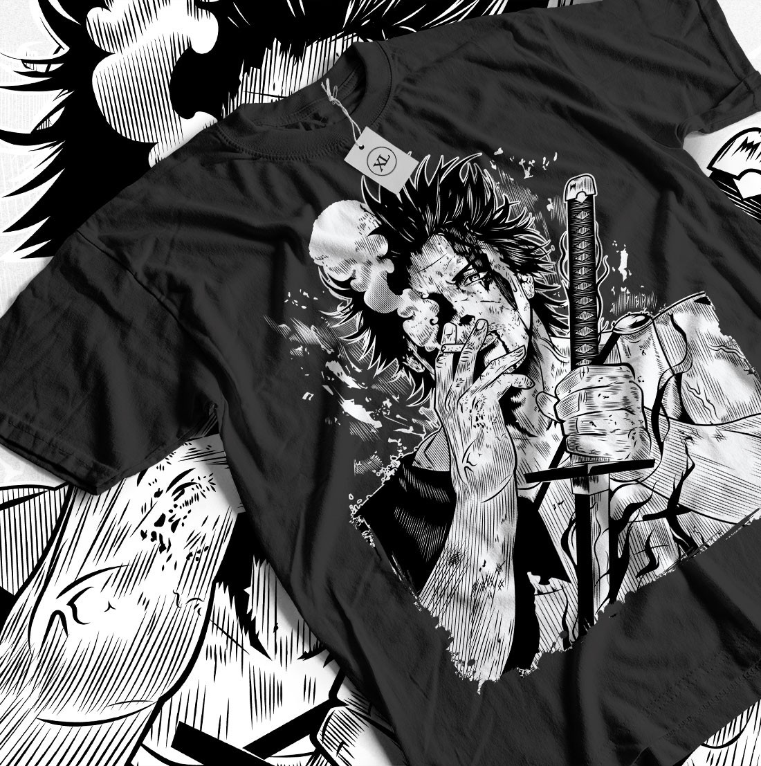 Yami Sukehiro T-shirt Black Clover Asta Yuno GirlAnime Gift Shirt Tee All Size