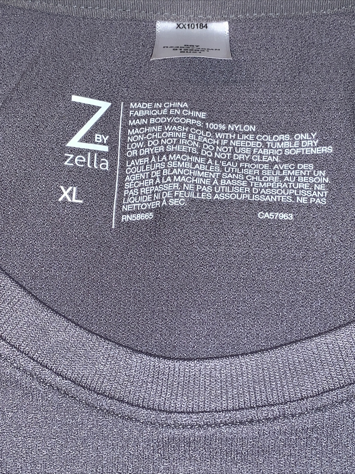 ZELLA MENS MEDIUM GREY SEAMLESS PERFORMANCE T-SHIRT SIZE X-LARGE $49 gallery