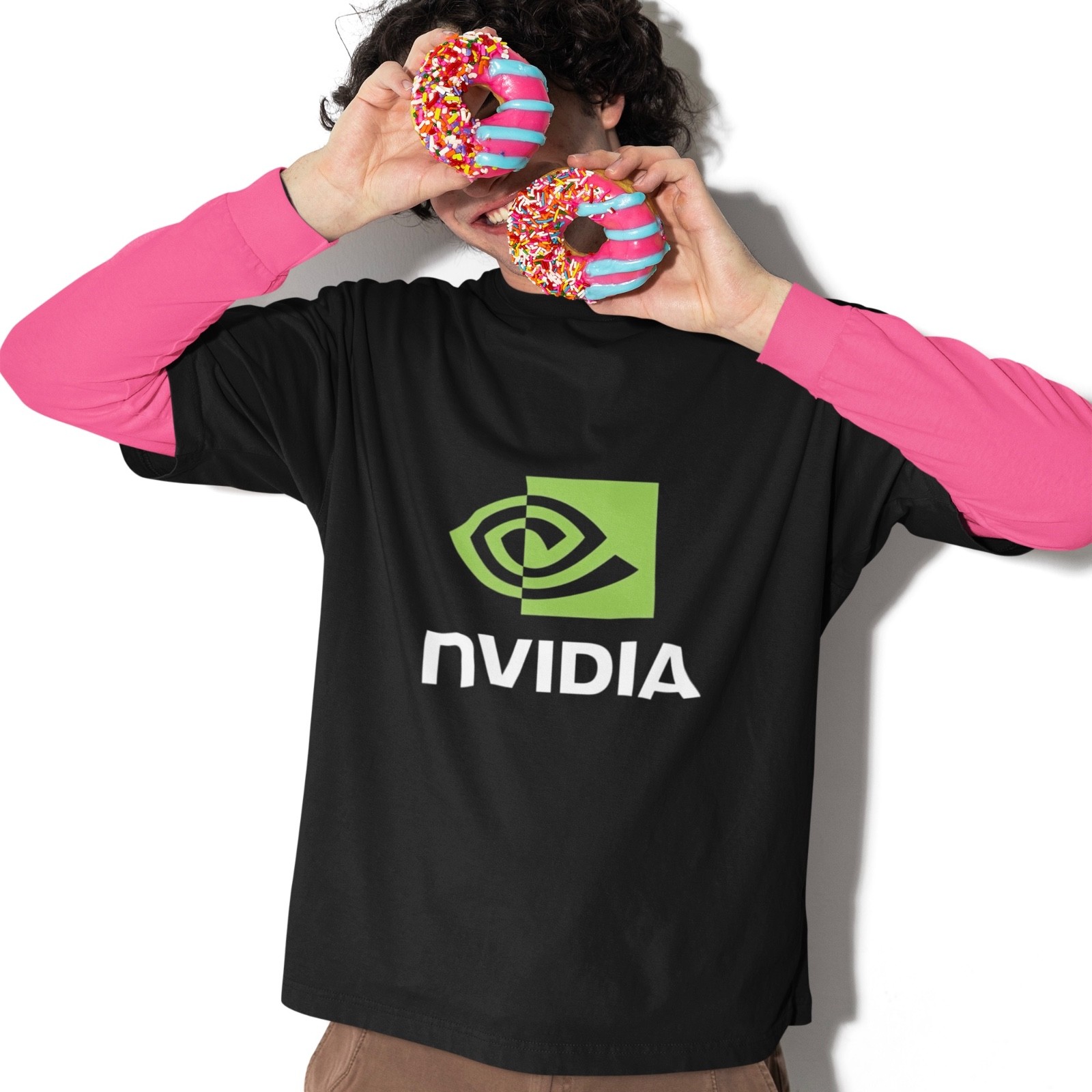 NVIDIA Logo T Shirt Unisex Graphic Tee Casual Short Sleeve Top Men Women gallery