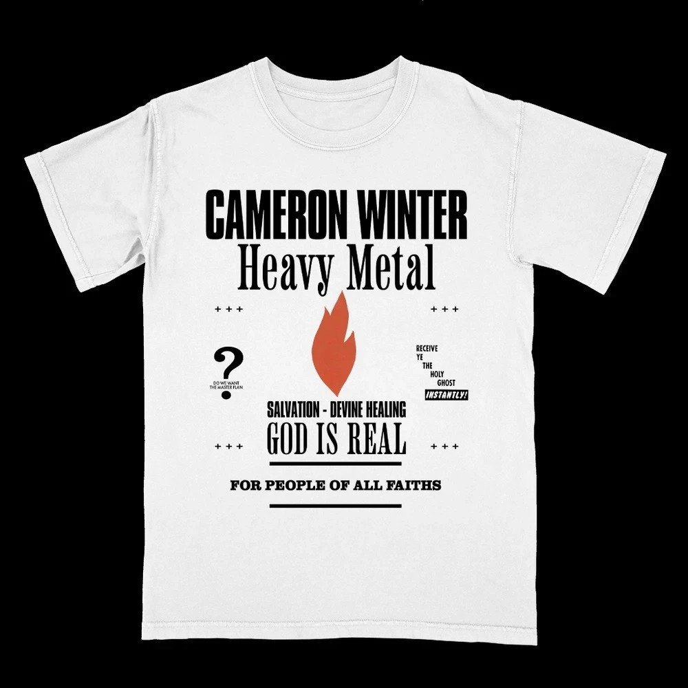 Cameron Winter Heavy Metal T-Shirt Size S-5XL DTG Reprint Comfort Colors