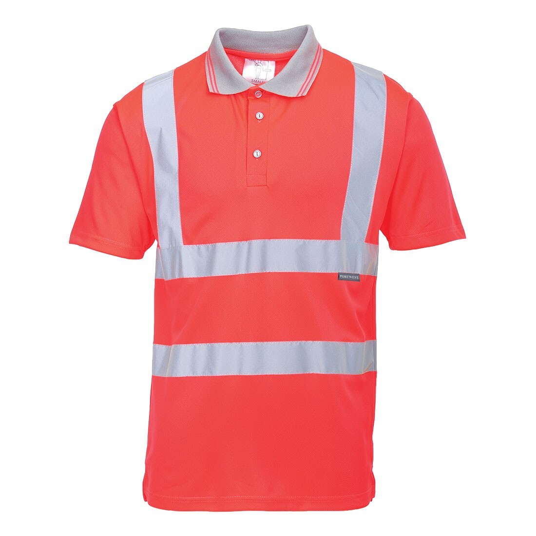 Mens Hi Vis Polo Shirt High Visibility Comfort Breathable Safety Workwear Top gallery