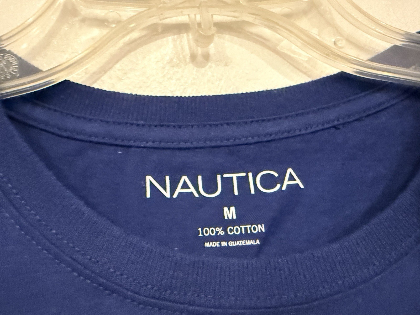 NEW Nautica '1983 Sailing' Shirt Size Medium Navy Long Sleeve Cotton Crew Jersey gallery